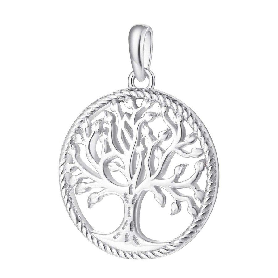 Ketten Hey Happiness | Baum Des Lebens Anh Nger Sterlingsilber Silver