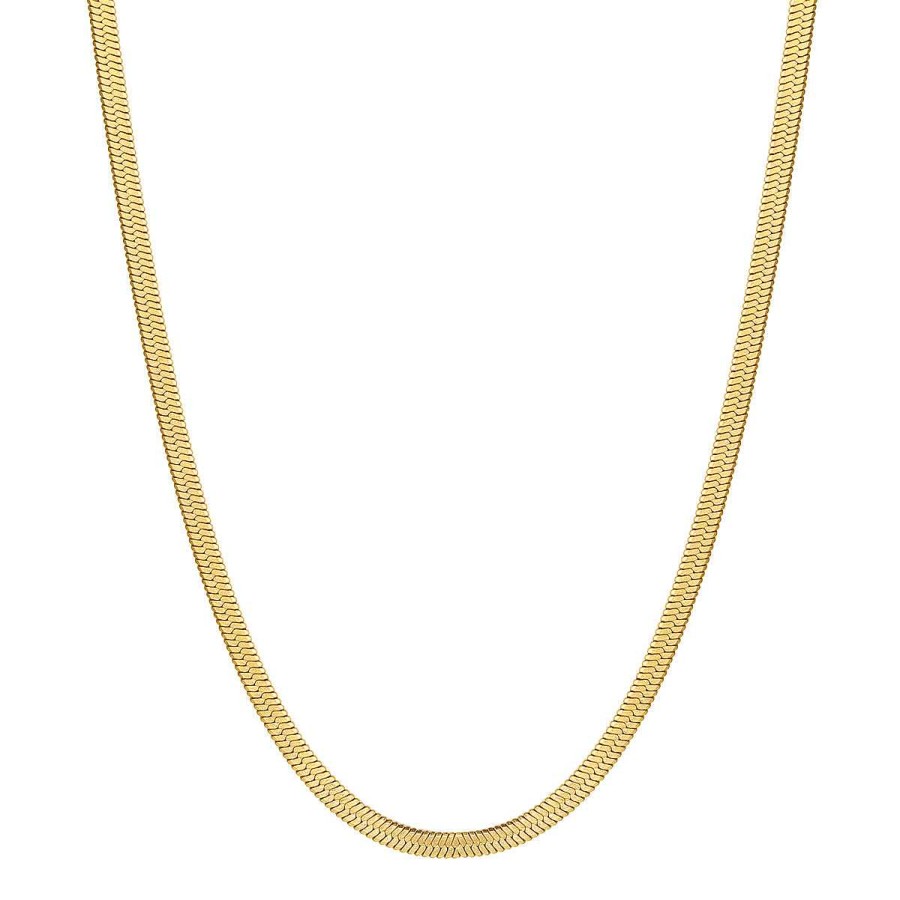 Ketten Hey Happiness | Schlichte Choker Kette In Gold