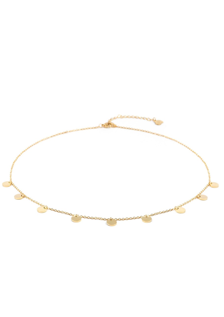 Ketten Hey Happiness | Kette Mit Mehreren Pl Ttchen In Farbe Gold