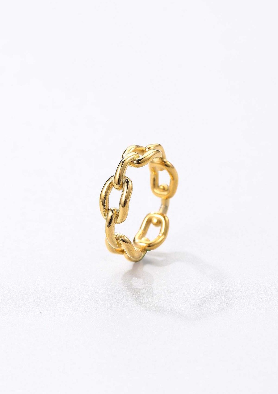 Ringe Hey Happiness | Ver Eter Gliederring Oval Chain Design Gold