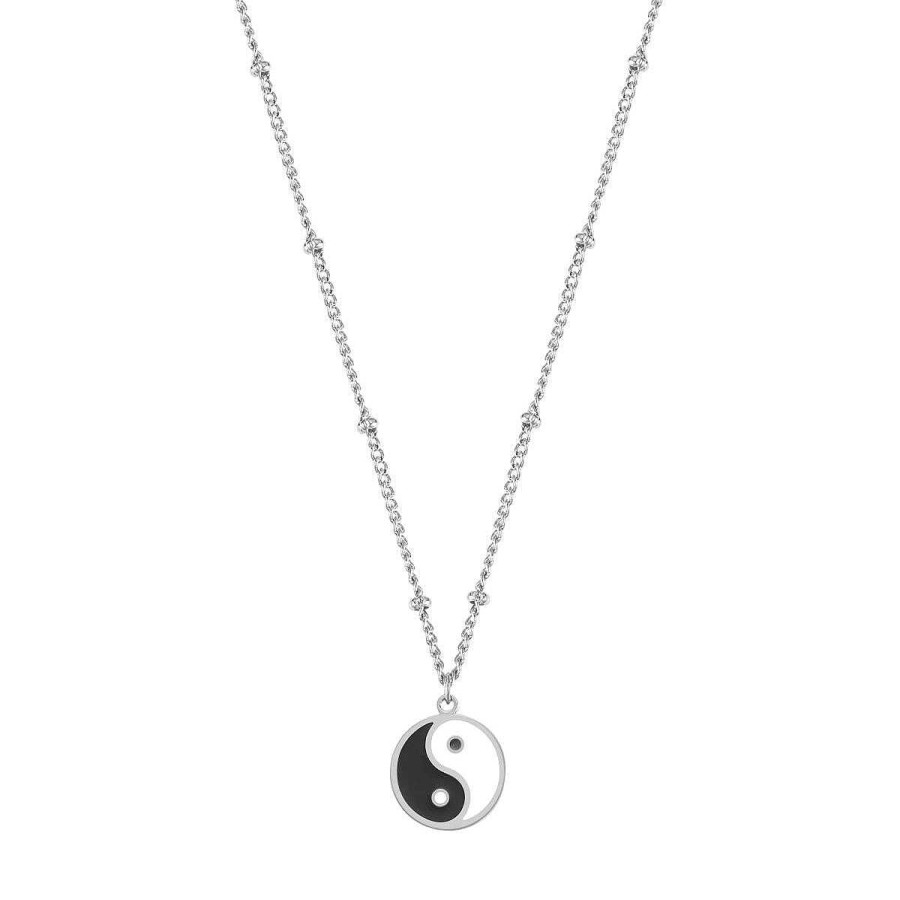 Ketten Hey Happiness | Yin Yang Anh Nger Kette Im Kugelkette-Design In Silber Silver