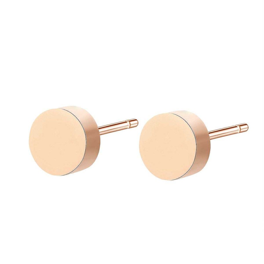 Ohrringe Hey Happiness | Runde Ohrringe In Rosegold Rose Gold