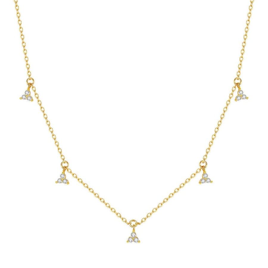 Ketten Hey Happiness | Trinity Sterlingsilber Kette Mit Zirkonia