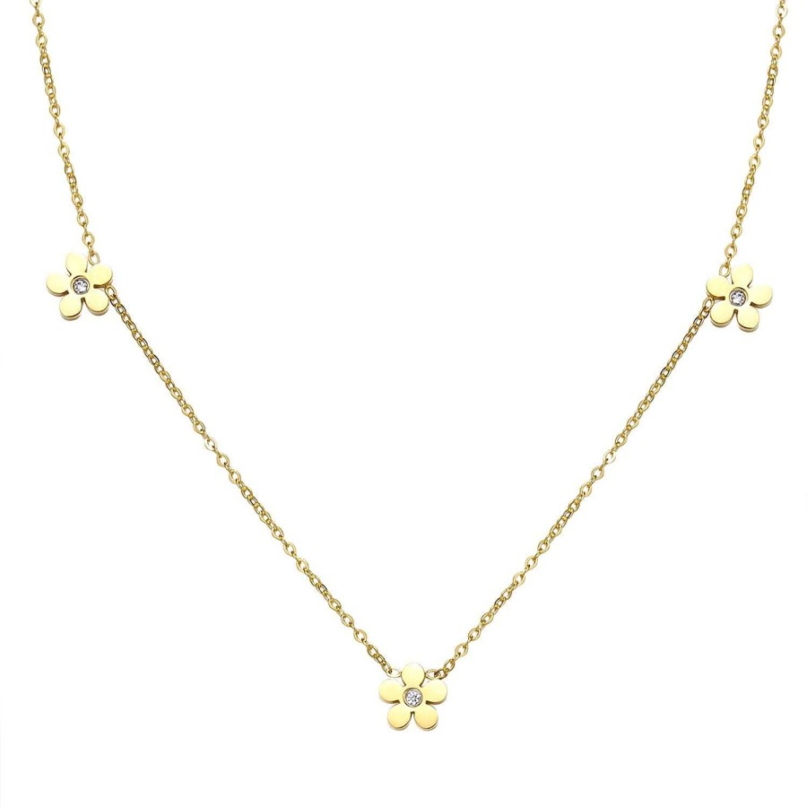 Ketten Hey Happiness | Vergissmeinnicht Charm Kette In Gold