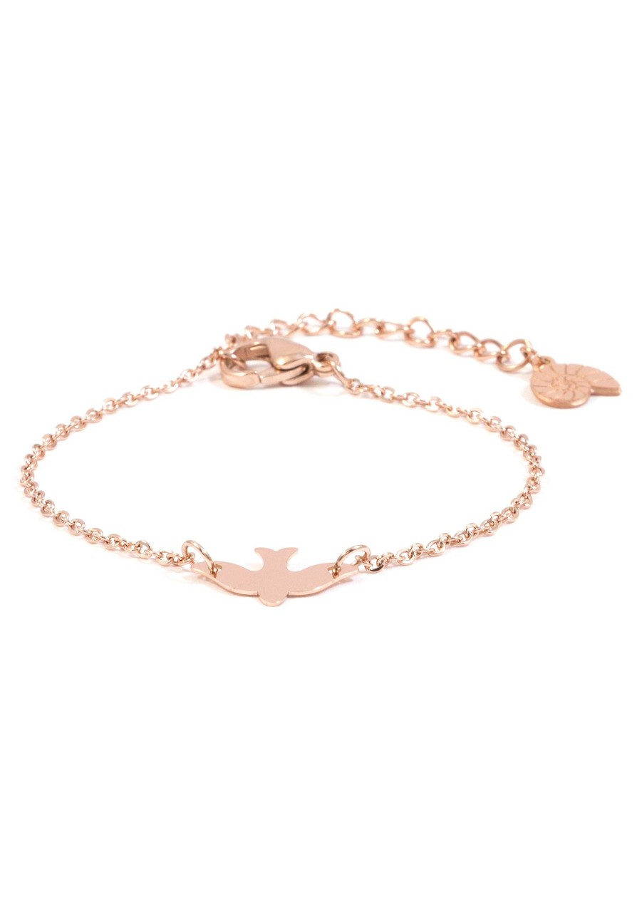 Armb Nder Hey Happiness | Filigranes Armband Vogel Rosegold Rose Gold