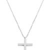 Ketten Hey Happiness | Kette Mit Kreuz Anh Nger In Silberfarbe Silver