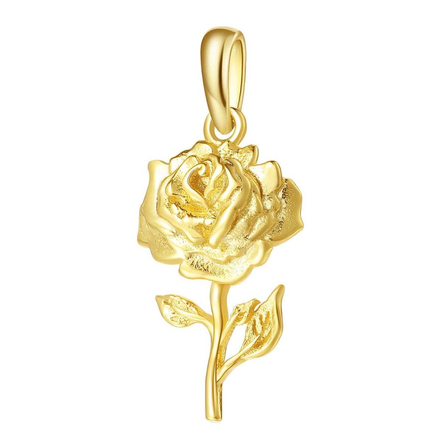 Ketten Hey Happiness | Anh Nger Rose Sterlingsilber In Gold