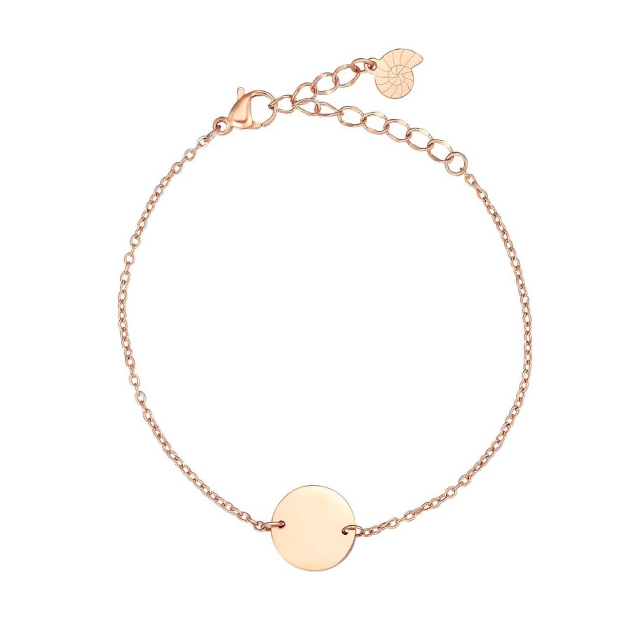 Armb Nder Hey Happiness | Armband Mit Kreis In Rosegold Rose Gold