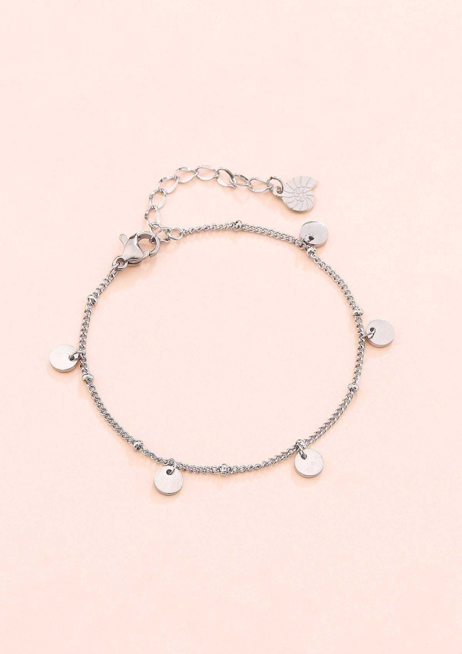 Armb Nder Hey Happiness | Armkette Kreis Silber Silver