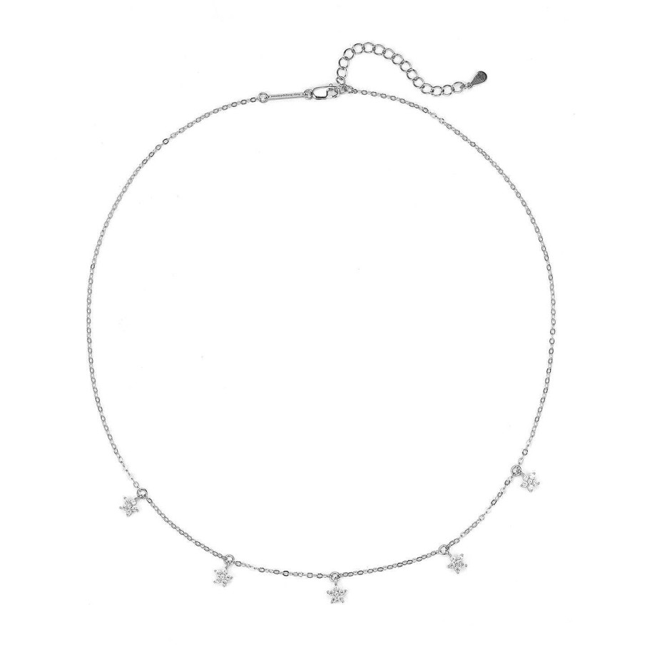 Ketten Hey Happiness | Sterlingsilber Kette Mit Blumenanh Nger