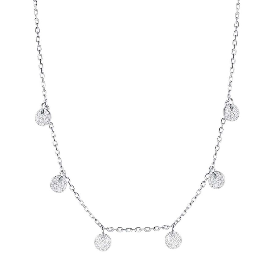 Ketten Hey Happiness | Kette Strukturierte M Nzen Sterlingsilber Silver