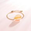 Armb Nder Hey Happiness | Muschel Armband Farbe Gold