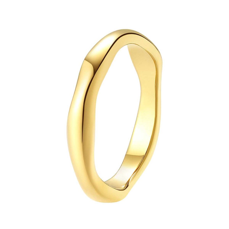 Ringe Hey Happiness | Filigraner Ring Gewellt Ver Et Gold