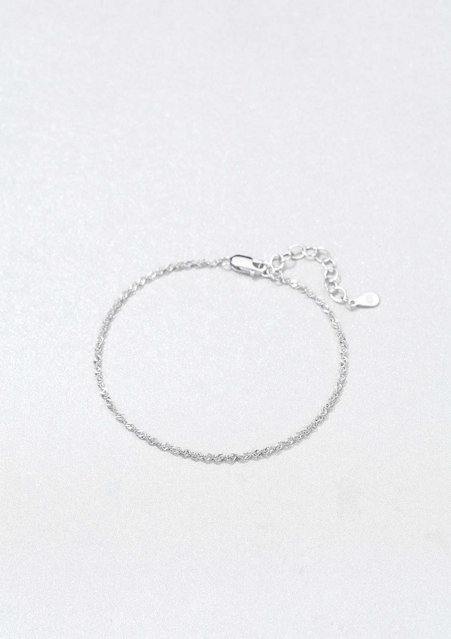 Armb Nder Hey Happiness | Singapurkette Armband Sterlingsilber Silver