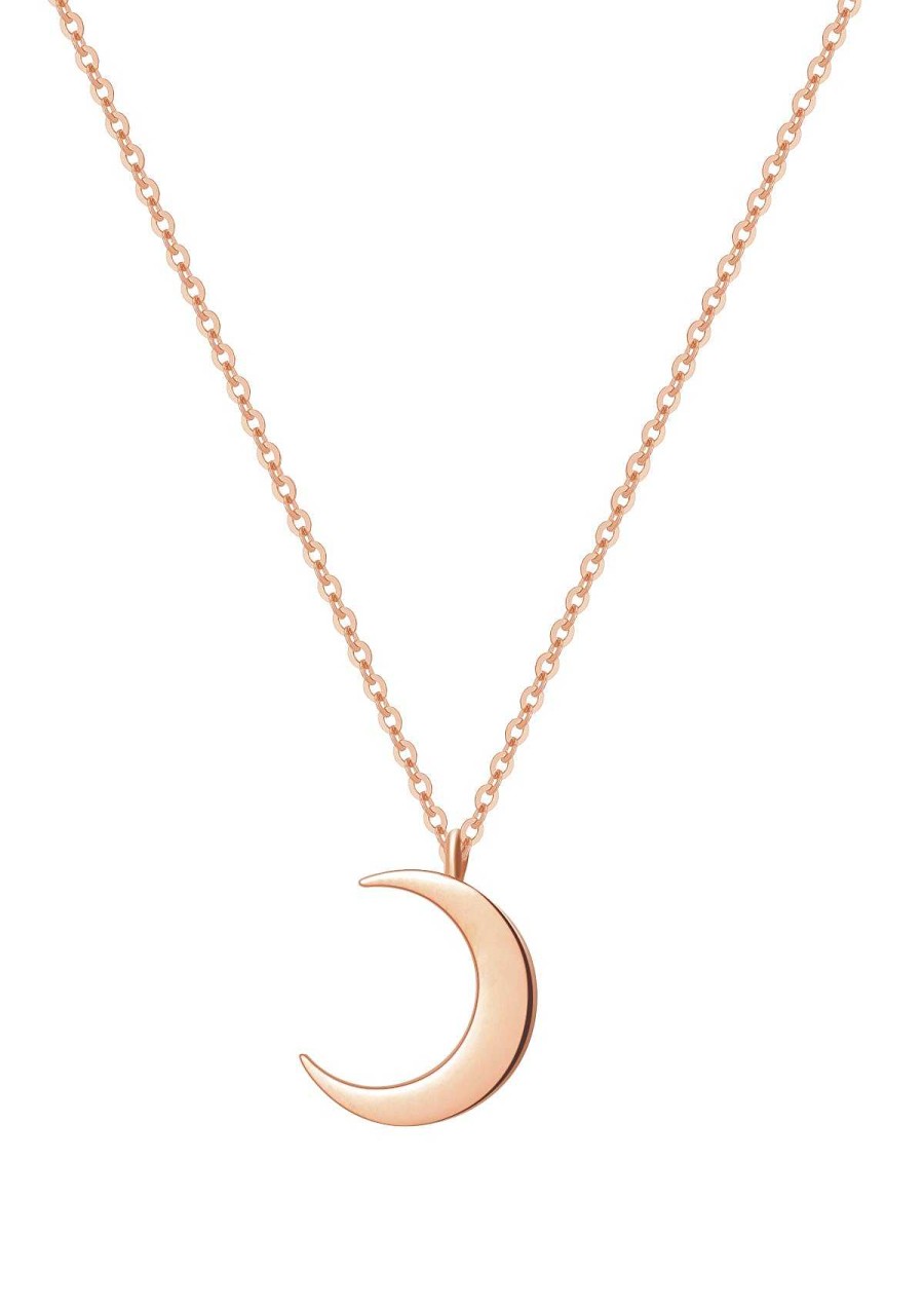 Ketten Hey Happiness | Zarte Halbmond Kette In Rosegold Rose Gold