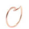 Ringe Hey Happiness | Filigraner Wellenf Rmiger Ring In Rosegold Rose Gold