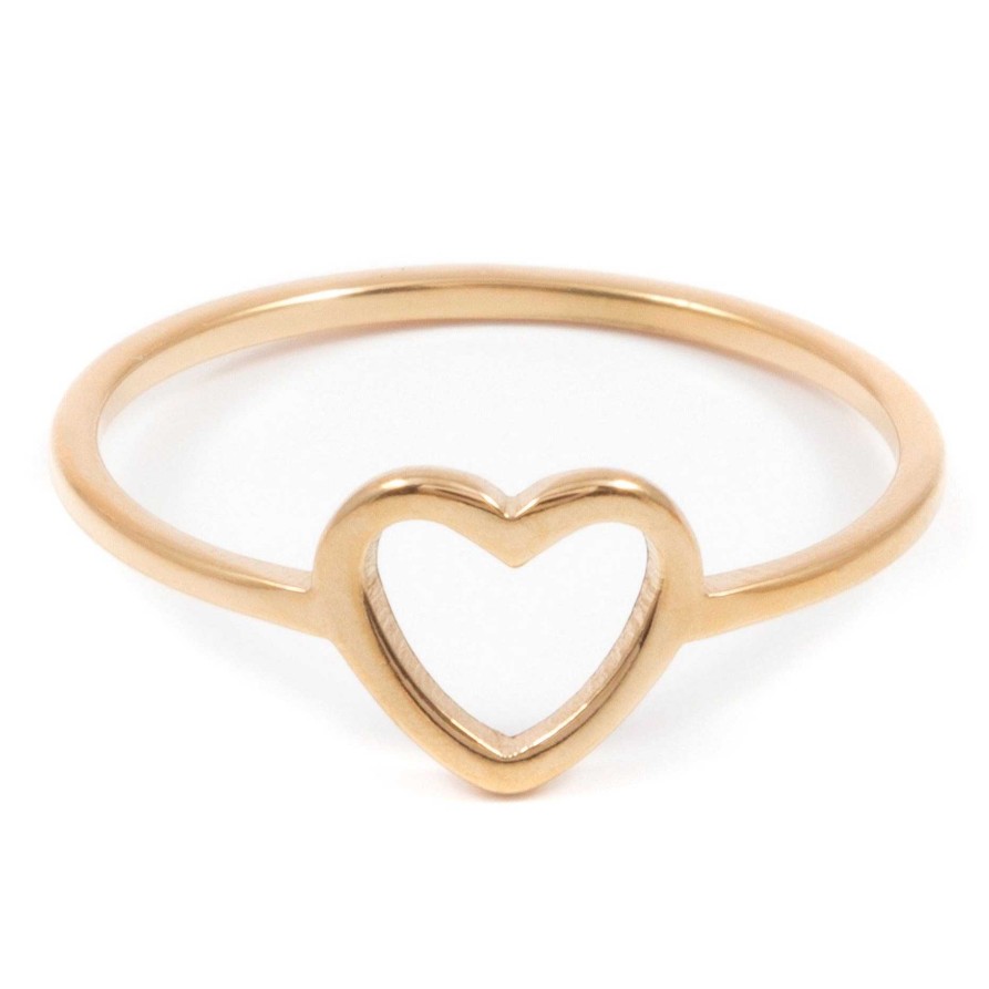 Ringe Hey Happiness | Herz Ring In Gold