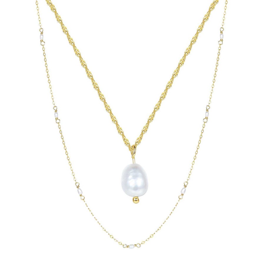 Layering Schmuck Hey Happiness | Glamour Ketten Set Sterlingsilber Gold